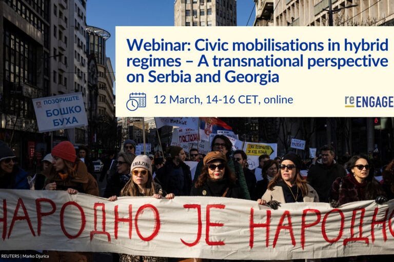 Webinar: Civic mobilisations in hybrid regimes – A transnational perspective on Serbia and Georgia